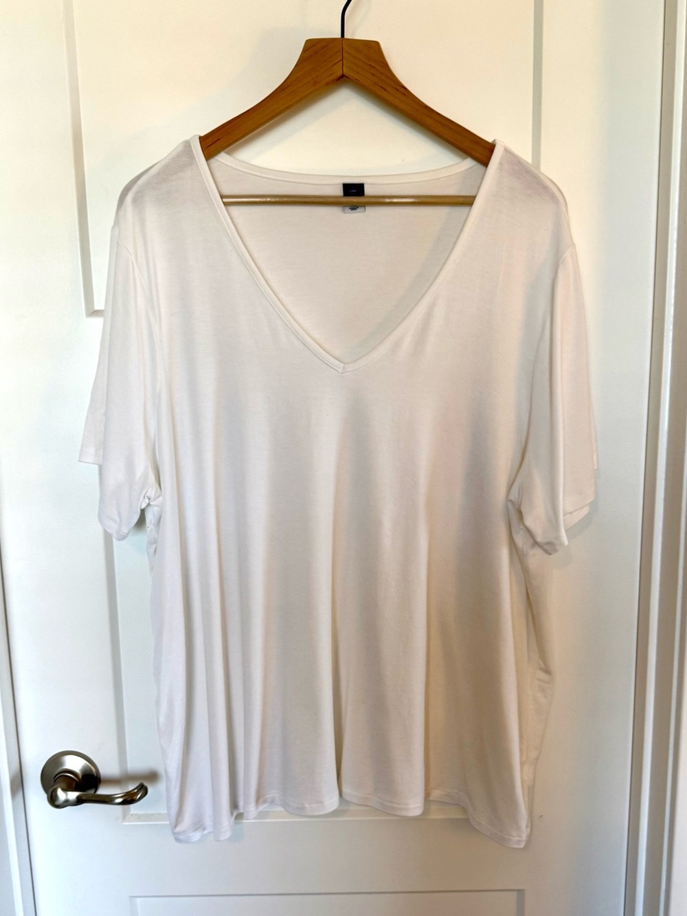 Old Navy Luxe V-Neck White Women's Top